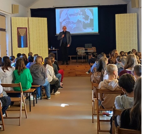 Wykład Marka Gadowicza pt. „Polacy ratujący Żydów podczas II wojny światowej” - Pęgów, 4 kwietnia 2025