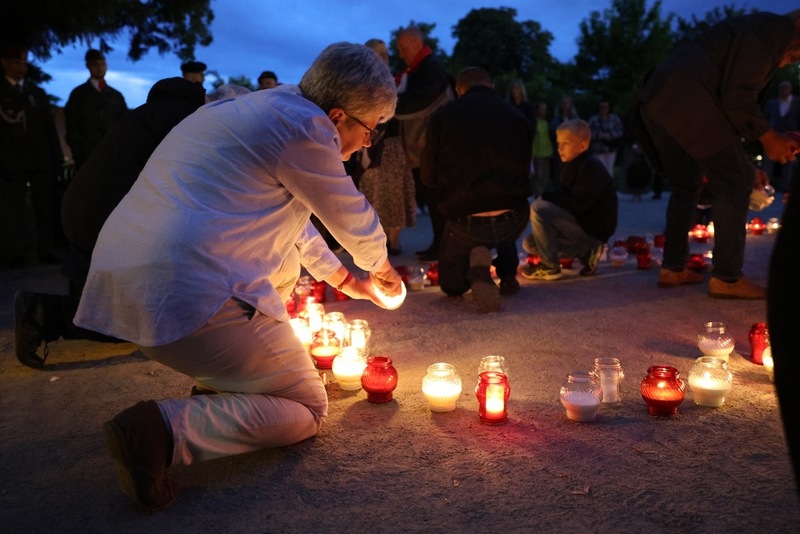 W godzinę śmierci rtm. Witolda Pileckiego, Wrocław po raz kolejny uczci jego pamięć. Podobnie było w Łagiewnikach, Oleśnicy i Jordanowie Śląskim - 25 maja 2025/ fot. M.Parysek IPN Wrocław