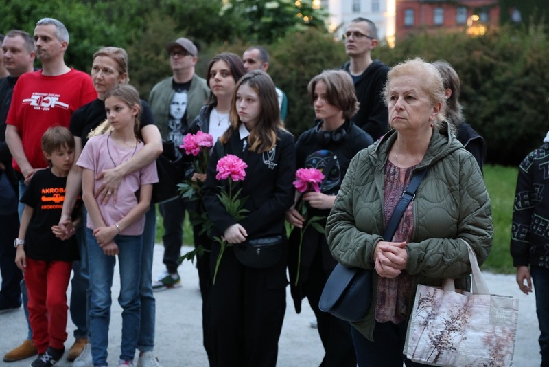 W godzinę śmierci rtm. Witolda Pileckiego, Wrocław po raz kolejny uczci jego pamięć. Podobnie było w Łagiewnikach, Oleśnicy i Jordanowie Śląskim - 25 maja 2025/ fot. M.Parysek IPN Wrocław