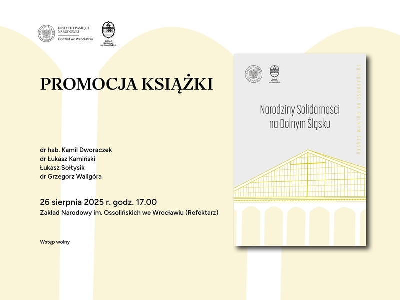 Grafika promująca spotkanie, z miejscem oraz godziną spotkania