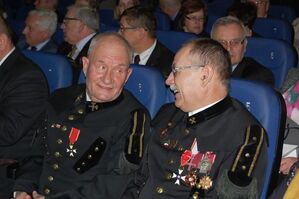 od lewej Andrzej Poroszewski, Jan Tabor, przywódcy strajku w ZG Rudna