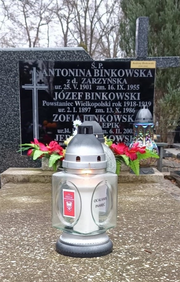 Grób Józefa Binkowskiego, grudzień 2025. Fot. IPN