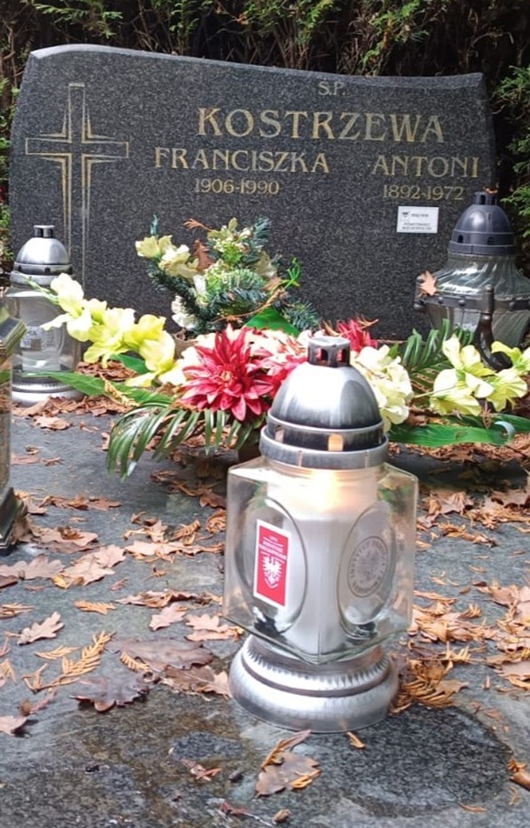 Grób Antoniego Kostrzewy, grudzień 2025. Fot. IPN
