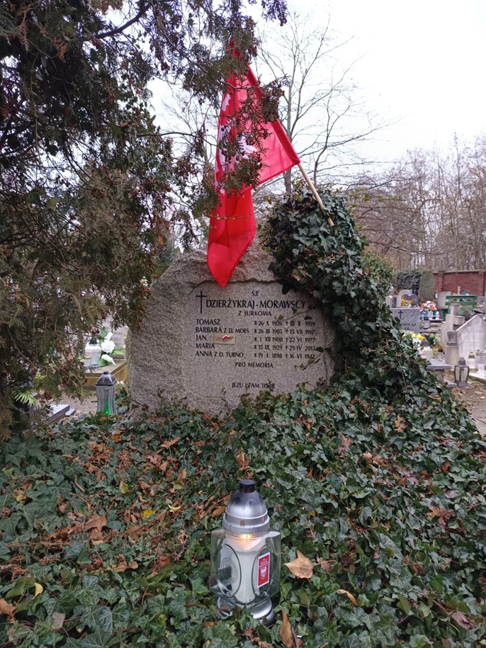 Grób Jana Kantego Dzierżykraj-Morawskiego, grudzień 2025. Fot. IPN