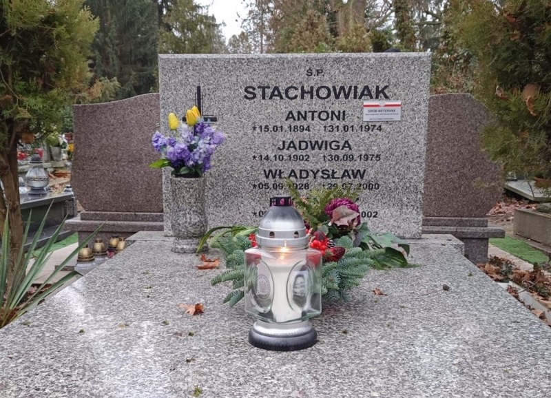 Grób Antoniego Stachowiaka, grudzień 2025. Fot. IPN