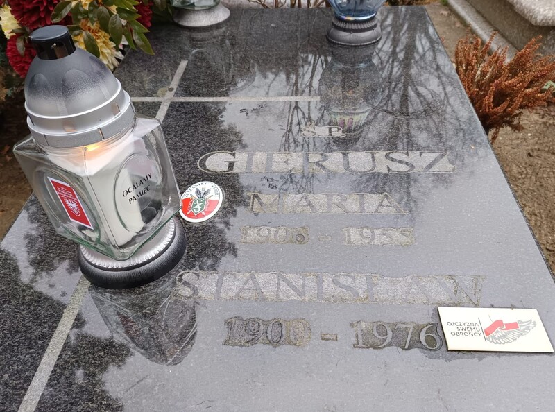 Grób Stanisława Gierusza, grudzień 2025. Fot. IPN