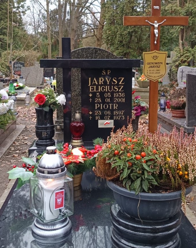 Grób Piotra Jarysza, grudzień 2025. Fot. IPN