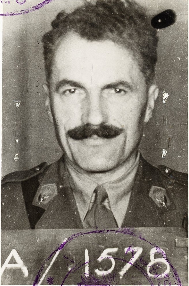 Fotografia mjr. Małaszkiewicza po powrocie do kraju, fot. IPN