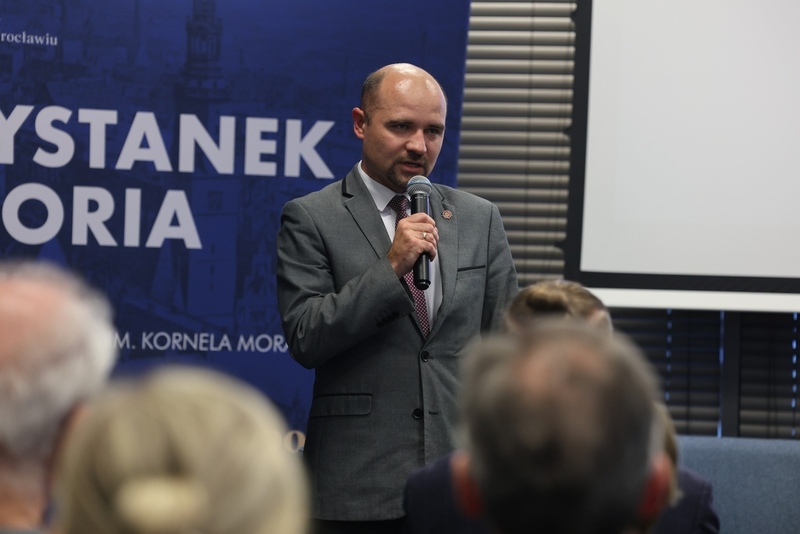 Premiera filmu dokumentalnego oraz promocja książki poświęconej Henrykowi Urbanowiczowi ps. „Zabawa”, „Szczaw” - Przystanek Historia IPN im. Kornela Morawieckiego we Wrocławiu/ fot. M.Parysek IPN Wrocław