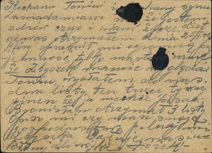 Pocztówka z Ostaszkowa wysłana 26 lutego 1940 roku