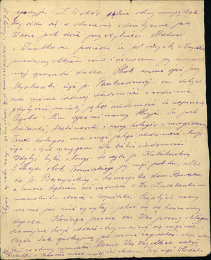 List Władysława Walkowskiego przesłany z obozu jenieckiego NKWD do żony Ireny Walkowskiej, Kozielsk, 9 lutego 1940 r.