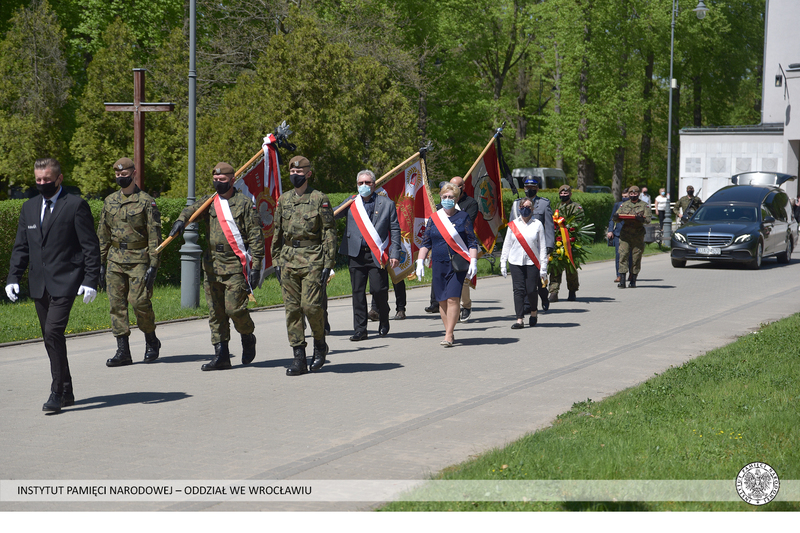 Pogrzeb Eugeniusza Rachwalskiego, ps. Kotwica, żołnierza 27 Wołyńskiej Dywizji Piechoty AK
