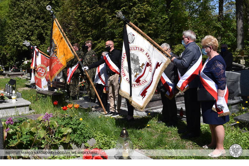 Pogrzeb Eugeniusza Rachwalskiego, ps. Kotwica, żołnierza 27 Wołyńskiej Dywizji Piechoty AK