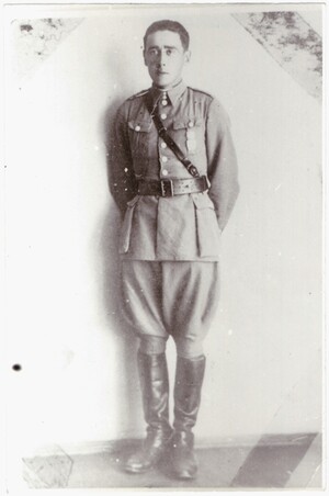 Antoni Olechnowicz z okresu studiów w Oficerskiej Szkole Piechoty, 1926–1929 r.