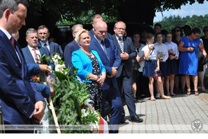 Uroczystość pochowania pięciu nieznanych Powstańców Śląskich poległych w bitwie o Górę św. Anny 21 maja 1921 r. — Kalinów, 6 lipca 2021.