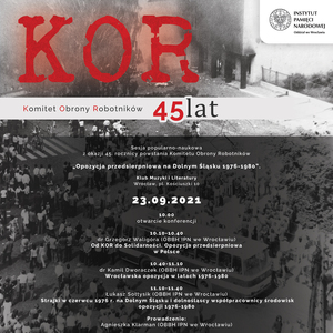 Zaproszenie na sesję popularno-naukową „Opozycja przedsierpniowa na Dolnym Śląsku 1978–1980”