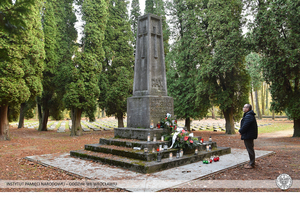 Upamiętnienie żołnierzy włoskich, którzy zmarli w niewoli niemieckiej.