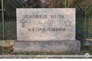 Upamiętnienie żołnierzy włoskich, którzy zmarli w niewoli niemieckiej.
