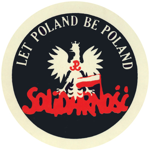 Wlepki z okazji 40. rocznicy wprowadzenia w Polsce stanu wojennego