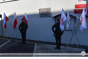 Odsłonięcie tablicy upamiętniającej działaczy antykomunistycznych – Nysa, 12 grudnia 2021