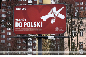 Wrocław, akcja billboardowa IPN „Z miłości do Polski. Armia Krajowa”.