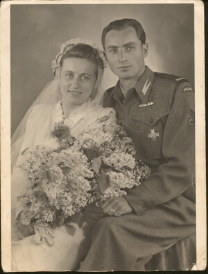 Józef Jakubowicz z żoną Zofią.