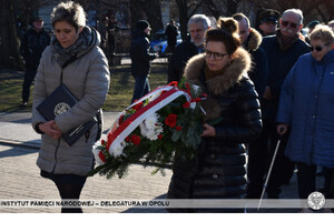 Delegatura IPN w Opolu podczas centralnych uroczystości upamiętniających Narodowy Dzień Pamięci Żołnierzy Wyklętych – Opole, 1 marca 2022