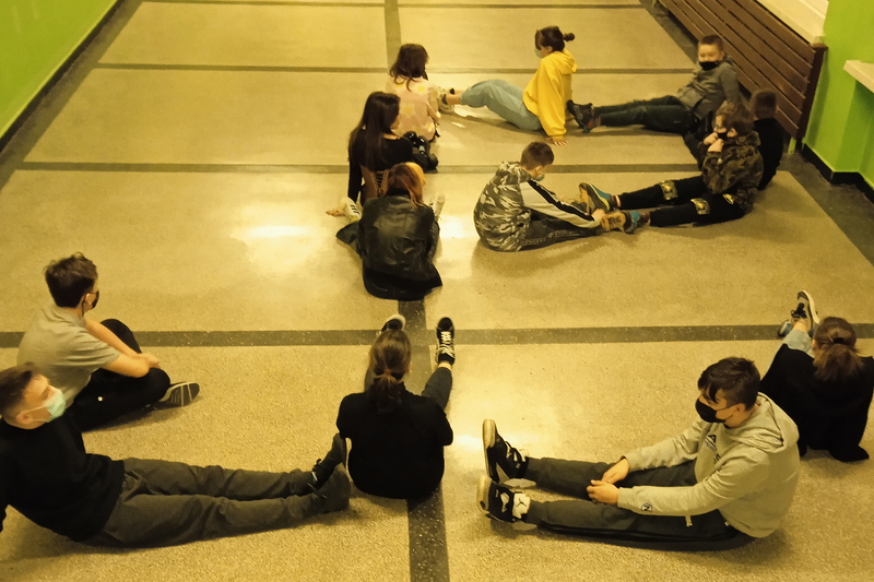 Znak Polski Walczącej w Szkole Podstawowej nr 93 we Wrocławiu