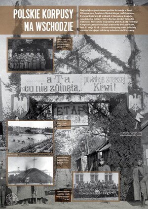 Jedna z plansz wystawy „Polski wysiłek zbrojny w I wojnie światowej”.
