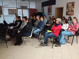 Uczestnicy warsztatów podczas wykładu dr Pawła Stachowiaka