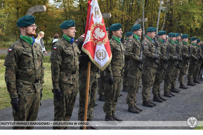 78. rocznica przybycia I transportu Powstańców Warszawskich do Stalagu 344 Lamsdorf – Łambinowice, 6 października 2022. Fot. Dominik Wojtkiewicz (IPN)