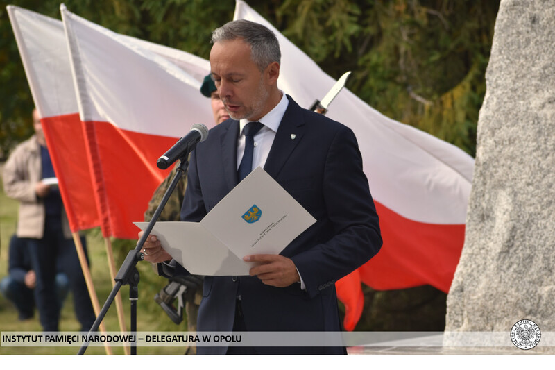 Wiceprzewodniczący Sejmiku Województwa Opolskiego Piotr Wach. Fot. Dominik Wojtkiewicz (IPN)