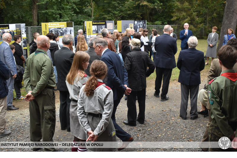 78. rocznica przybycia I transportu Powstańców Warszawskich do Stalagu 344 Lamsdorf – Łambinowice, 6 października 2022. Fot. Dominik Wojtkiewicz (IPN)
