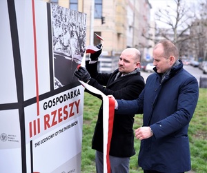 Otwarcie wystawy IPN „Gospodarka III Rzeszy” oraz sesja naukowa "Obozy pracy przymusowej we Wrocławiu" – Wrocław, 4 kwietnia 2023/ fot. A.Ligęcka IPN Wrocław
