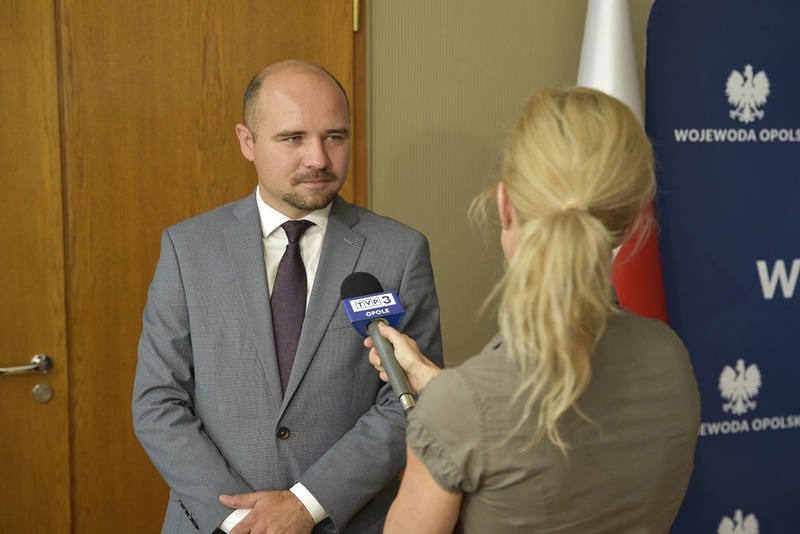 Pomnik Wojciecha Korfantego pod Opolskim Urzędem Wojewódzkim. Podpisanie listu intencyjnego - Opole, 20 czerwca 2023/ fot. M.Parysek IPN Wrocław