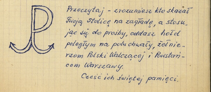 Powstanie warszawskie we wspomnieniach świadka wydarzeń ppor. Leonarda Stacewicza ps. „Sęk”, byłego dowódcy placówki Armii Krajowej kryptonim „Raźno” - Radzymin.