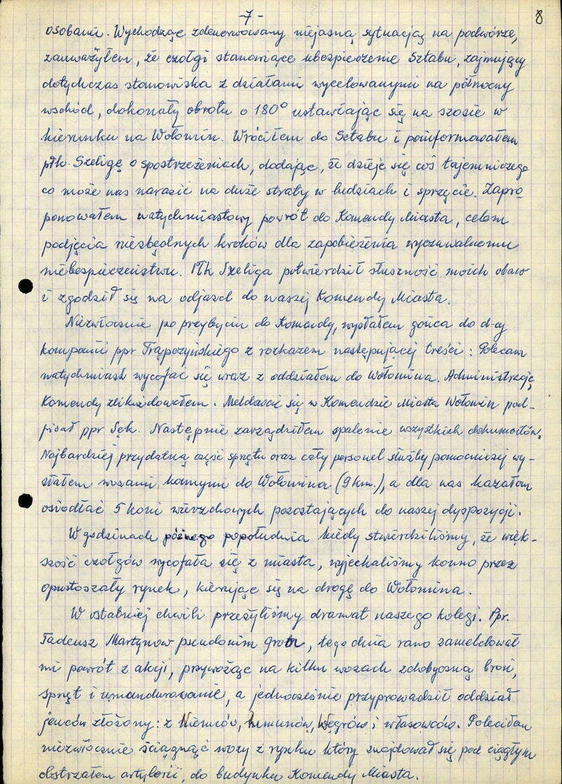 Powstanie warszawskie we wspomnieniach świadka wydarzeń ppor. Leonarda Stacewicza ps. „Sęk”, byłego dowódcy placówki Armii Krajowej kryptonim „Raźno” - Radzymin.