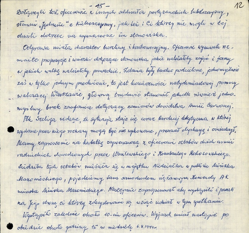 Powstanie warszawskie we wspomnieniach świadka wydarzeń ppor. Leonarda Stacewicza ps. „Sęk”, byłego dowódcy placówki Armii Krajowej kryptonim „Raźno” - Radzymin.
