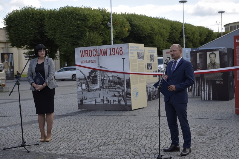 Otwarcie wystawy WROCŁAW 1948. STOLICA POLSKI – Wrocław, 4 sierpnia 2023 r. fot. Agata Ligęcka IPN Wrocław
