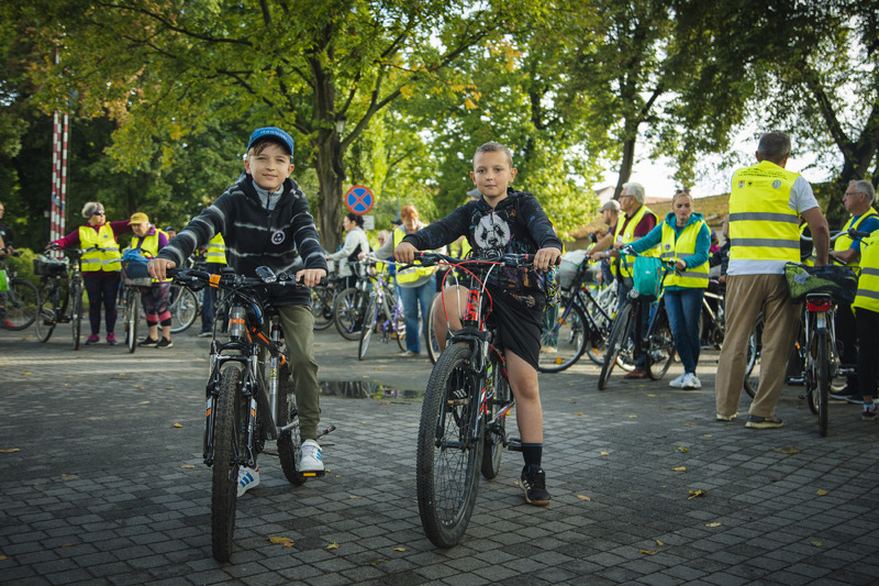 I Rajd Rowerowy Pamięci Ofiar Niemieckich Obozów na Dolnym Śląsku – Jelcz – Laskowice, 23 września 2023. Fot. Agata Ligęcka (IPN)