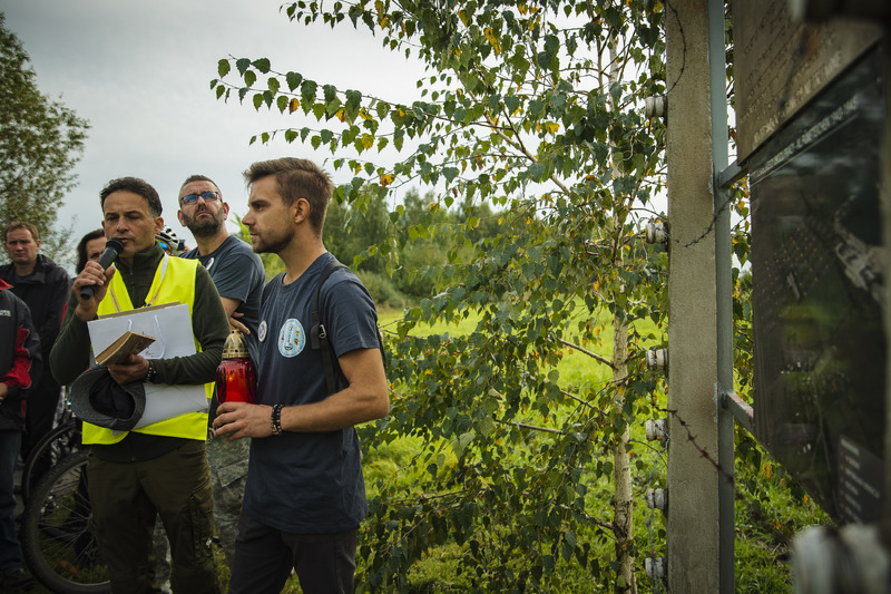 I Rajd Rowerowy Pamięci Ofiar Niemieckich Obozów na Dolnym Śląsku – Jelcz – Laskowice, 23 września 2023. Fot. Agata Ligęcka (IPN)
