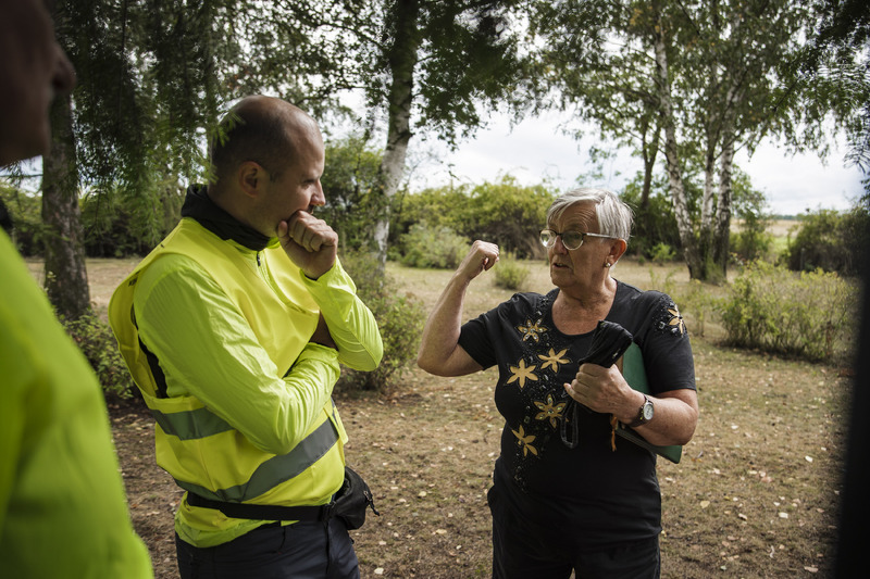I Rajd Rowerowy Pamięci Ofiar Niemieckich Obozów na Dolnym Śląsku – Jelcz – Laskowice, 23 września 2023. Fot. Agata Ligęcka (IPN)