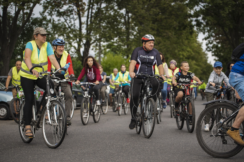 I Rajd Rowerowy Pamięci Ofiar Niemieckich Obozów na Dolnym Śląsku – Jelcz – Laskowice, 23 września 2023. Fot. Agata Ligęcka (IPN)