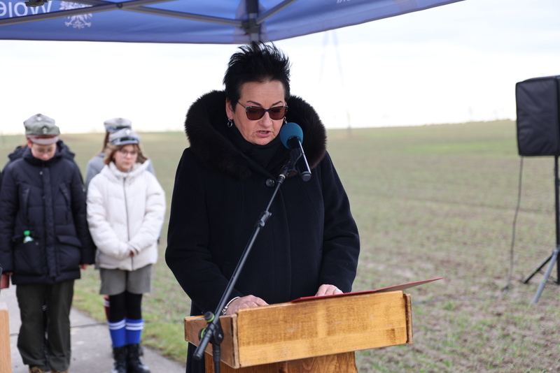 Odsłonięto tablicę upamiętniającą więźniów niemieckiego obozu koncentracyjnego Auschwitz-Birkenau - Grobniki, 27 stycznia 2023/ fot. M.Parysek IPN Wrocław